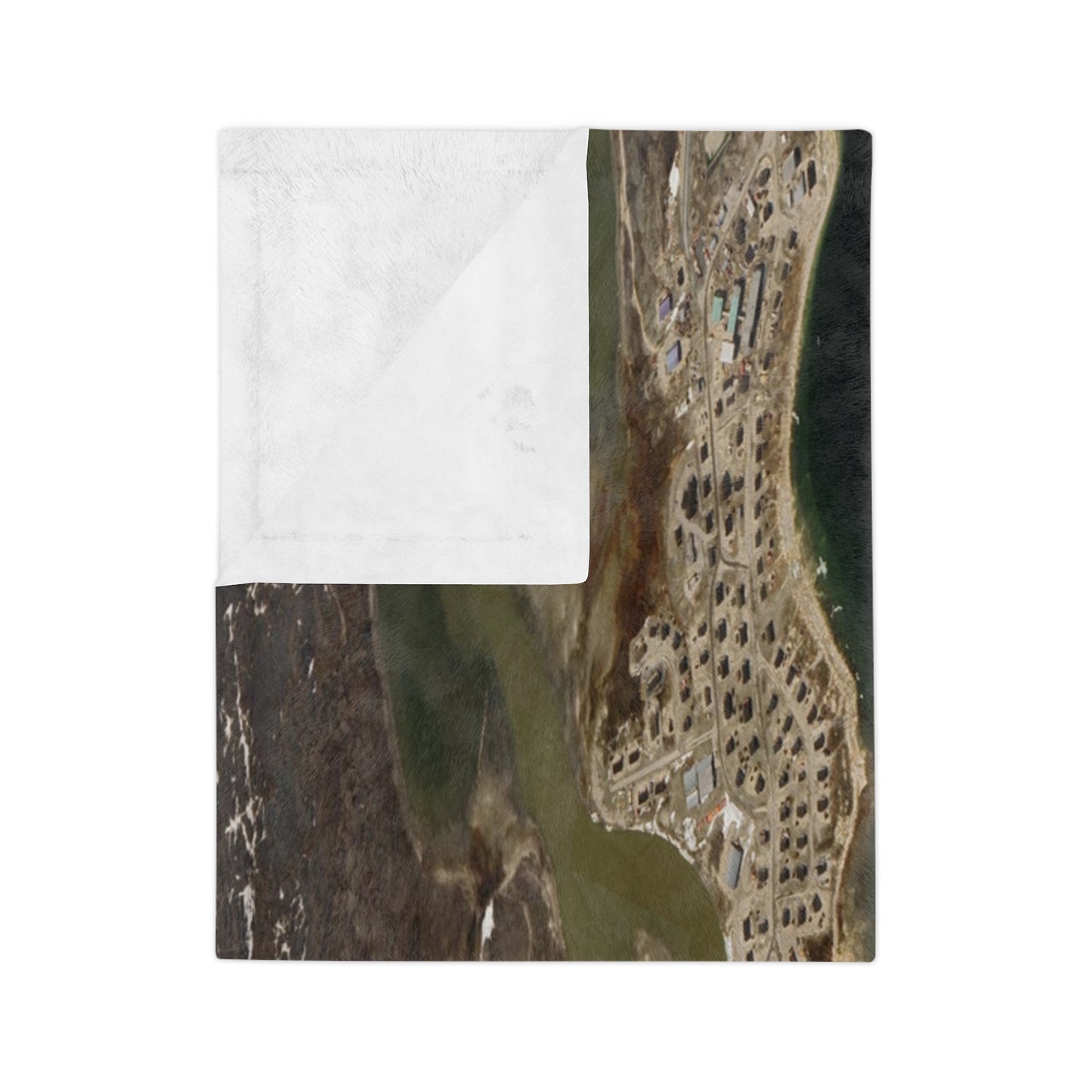Akulivik Nunavik Velveteen Throw Blanket