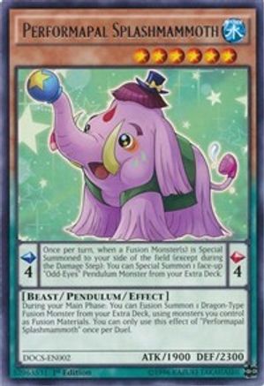 Performapal Splashmammoth (DOCS-EN002) - Dimension of Chaos 1st Edition-1