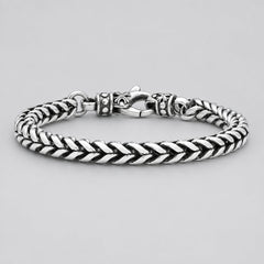 Men's Heavy Duty Wheat Chain Stainless Steel Bracelet Biker Jewelry-1