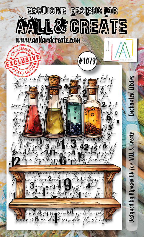 AALL and Create #1079 - A7 Stamp Set - Enchanted Elixirs-1
