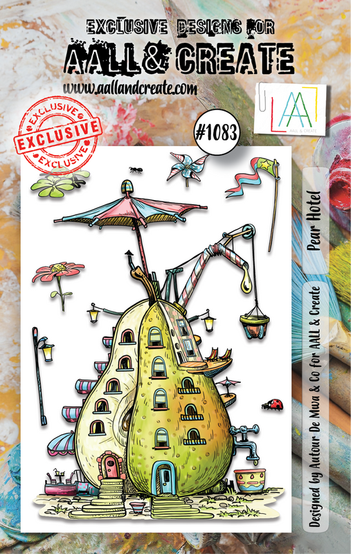 AALL and Create #1083 - A7 Stamp Set - Pear Hotel-1
