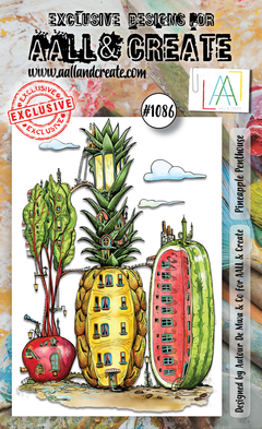 AALL and Create #1086 - A6 Stamp Set - Pineapple Penthouse-1