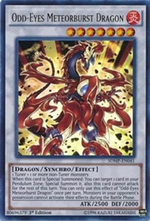 Odd-Eyes Meteorburst Dragon (SDMP-EN041) - Structure Deck: Master of Pendulum 1st Edition-1