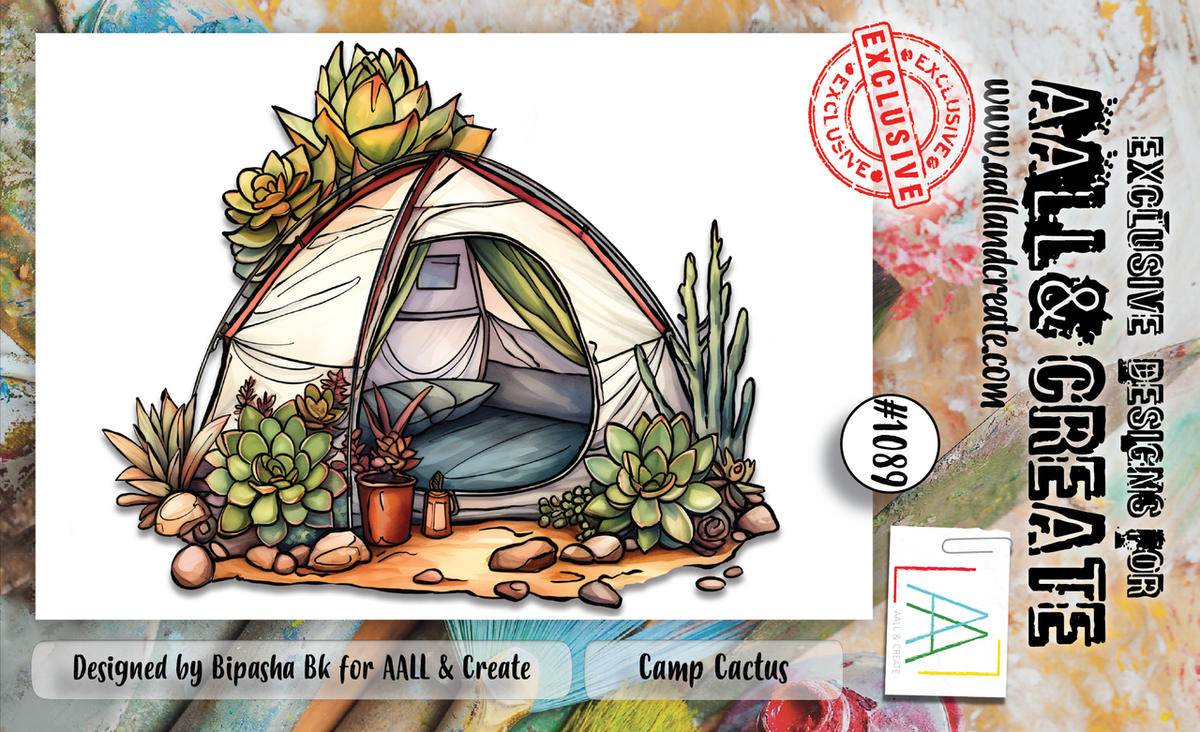 AALL and Create #1089 - A6 Stamp Set - Camp Cactus-1