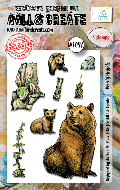 AALL & Create #1097 - Set de tampons A7 - Grizzly Heights-1