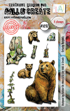 AALL & Create #1097 - Set de tampons A7 - Grizzly Heights-1