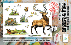 AALL and Create #1099 - Jeu de Tampons A7 - Me Stag, You Stamp Set-1