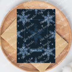 Thank You Snowflake Greeting Card-1