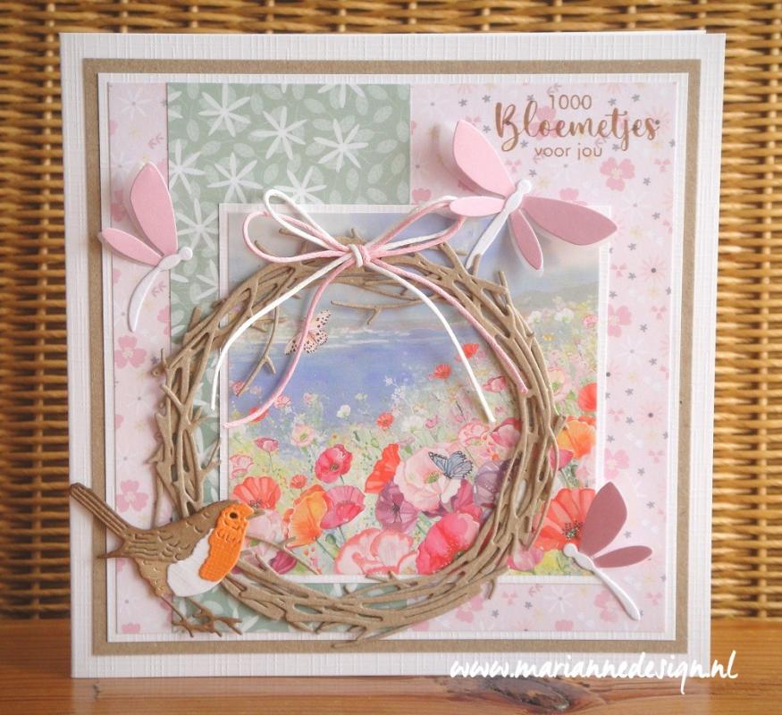 Marianne Design A4 Cutting Sheet - Spring Wishes - Butterflies-5
