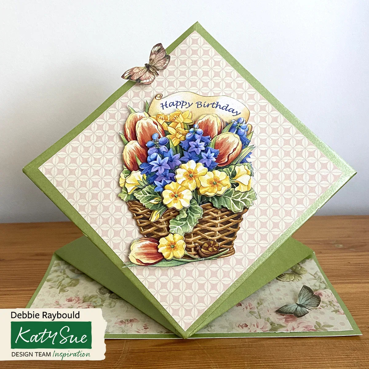 Decoupage troquelado – Flores de cumpleaños (paquete de 3)-2