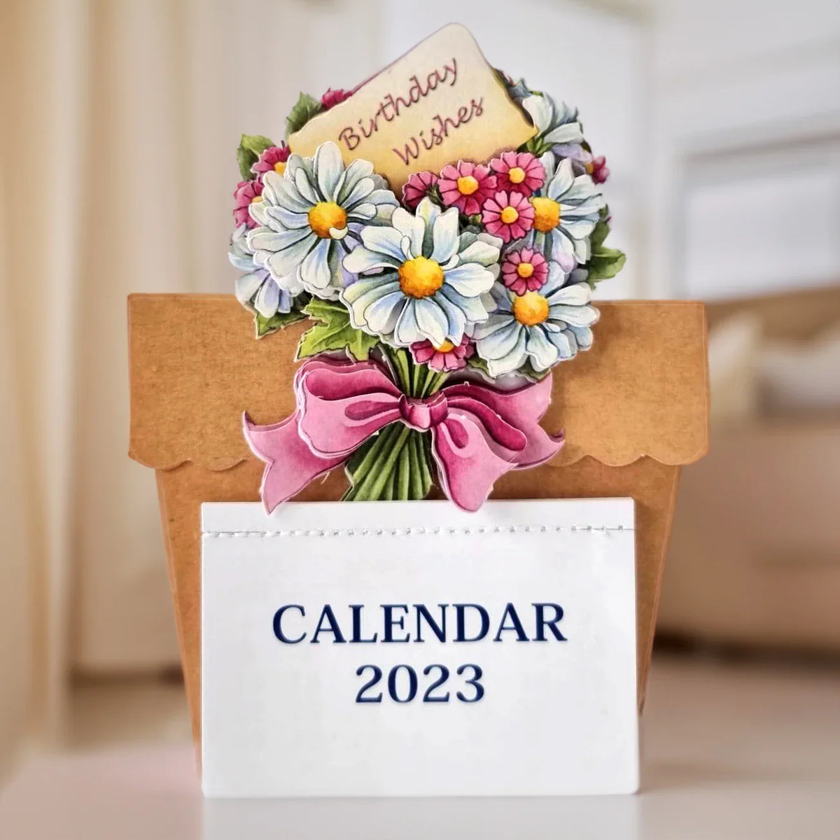 Decoupage troquelado – Flores de cumpleaños (paquete de 3)-3