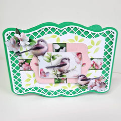 Decoupage troquelado – Pájaros en flor (paquete de 3)-4