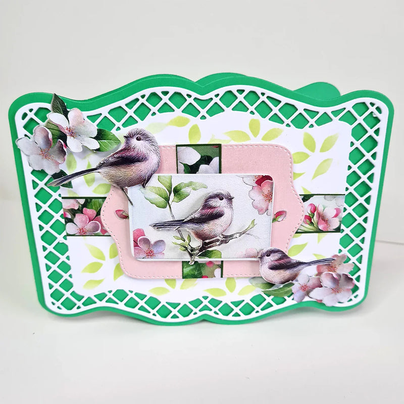 Decoupage troquelado – Pájaros en flor (paquete de 3)-4
