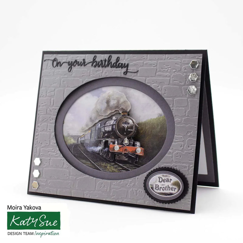 Die Cut Decoupage – Steam Train (Pack Of 3)-3