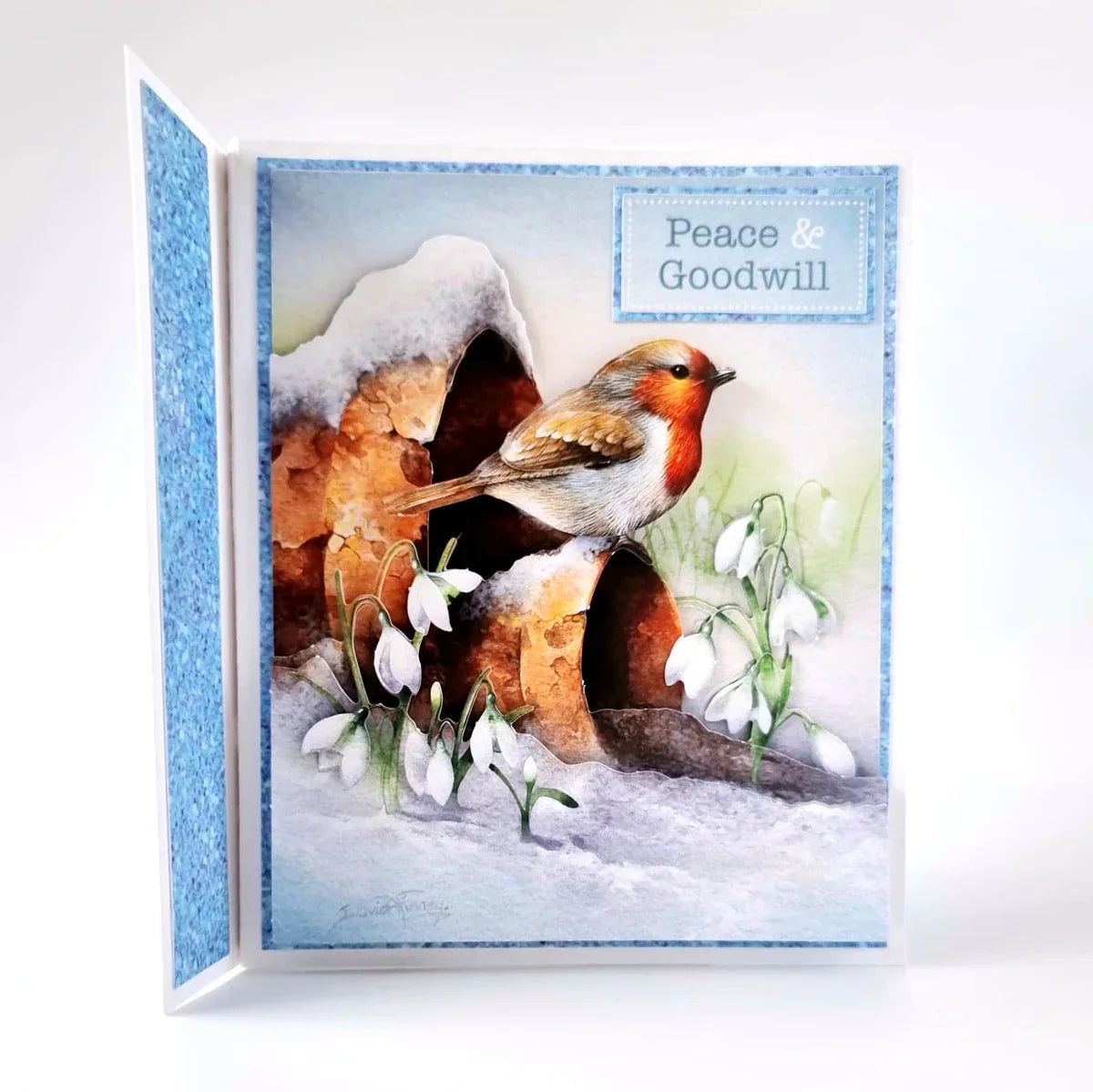 Die Cut Decoupage – Robin On Pot (Pack Of 3)-4