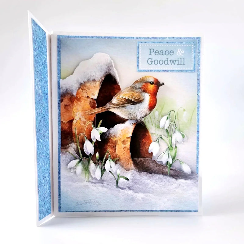 Die Cut Decoupage – Robin On Pot (Pack Of 3)-4