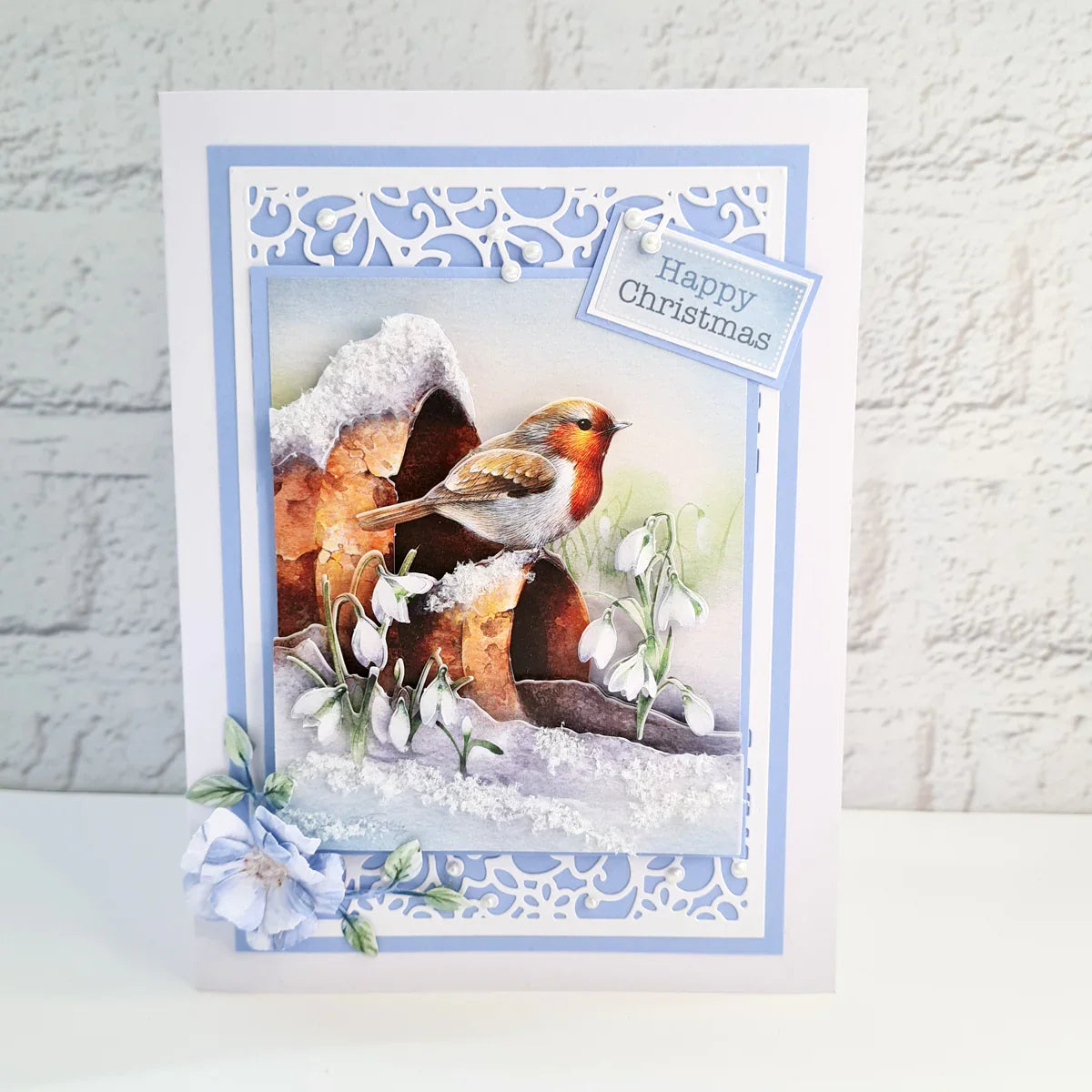 Die Cut Decoupage – Robin On Pot (Pack Of 3)-5