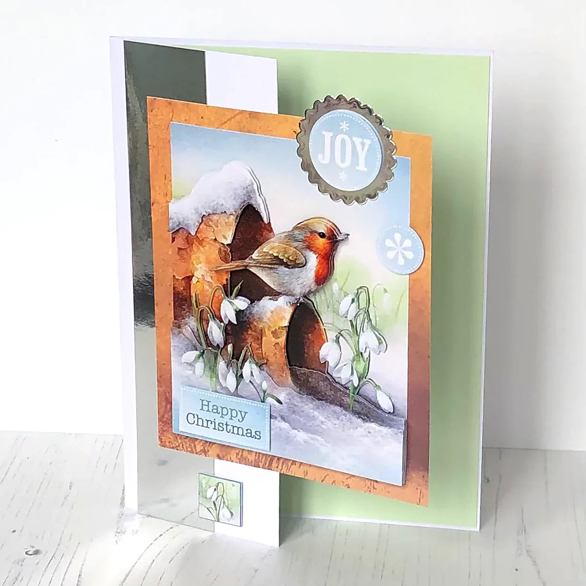 Die Cut Decoupage – Robin On Pot (Pack Of 3)-6