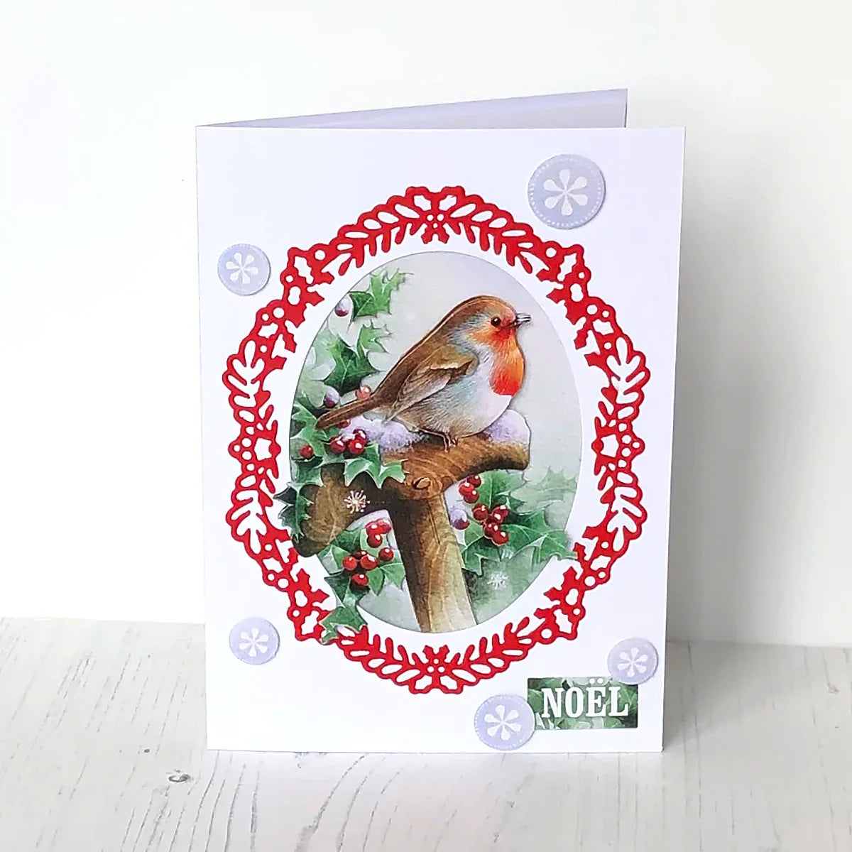 Die Cut Decoupage – Robin On Spade (Pack Of 3)-2