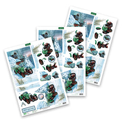 Die Cut Decoupage – Christmas Visit (Pack Of 3)-1