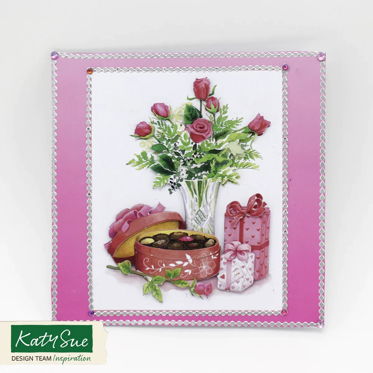 Die Cut Decoupage – Roses & Chocolates (Pack Of 3)-3
