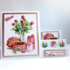 Die Cut Decoupage – Roses & Chocolates (Pack Of 3)-4