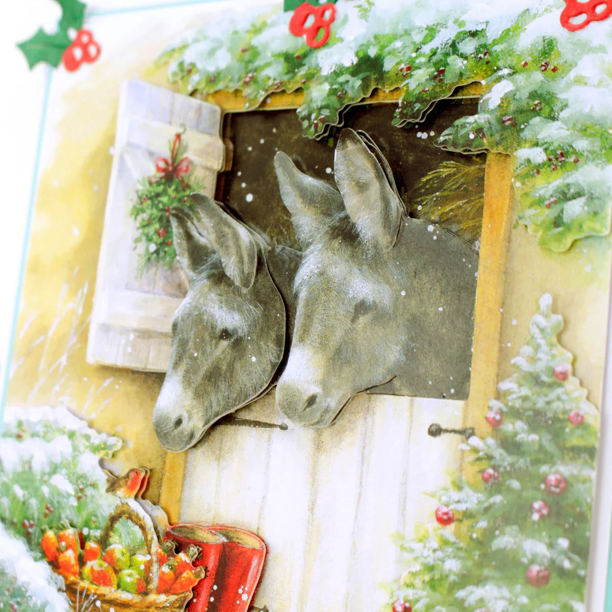 Découpage Découpé – Ânes de Noël (Paquet de 3)-3
