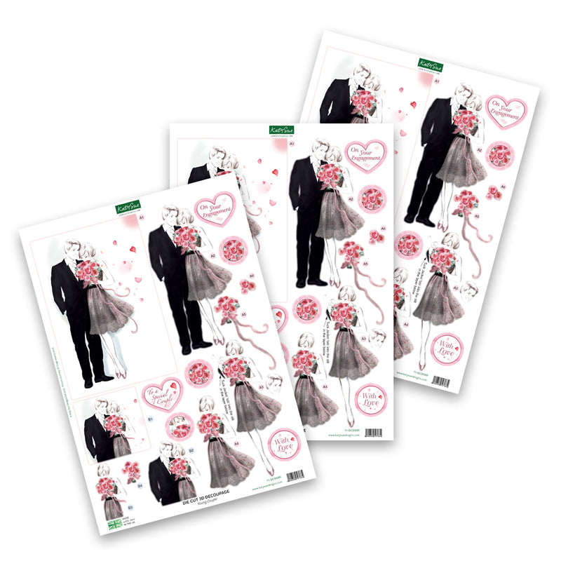Découpages – Jeune couple (Lot de 3)-1