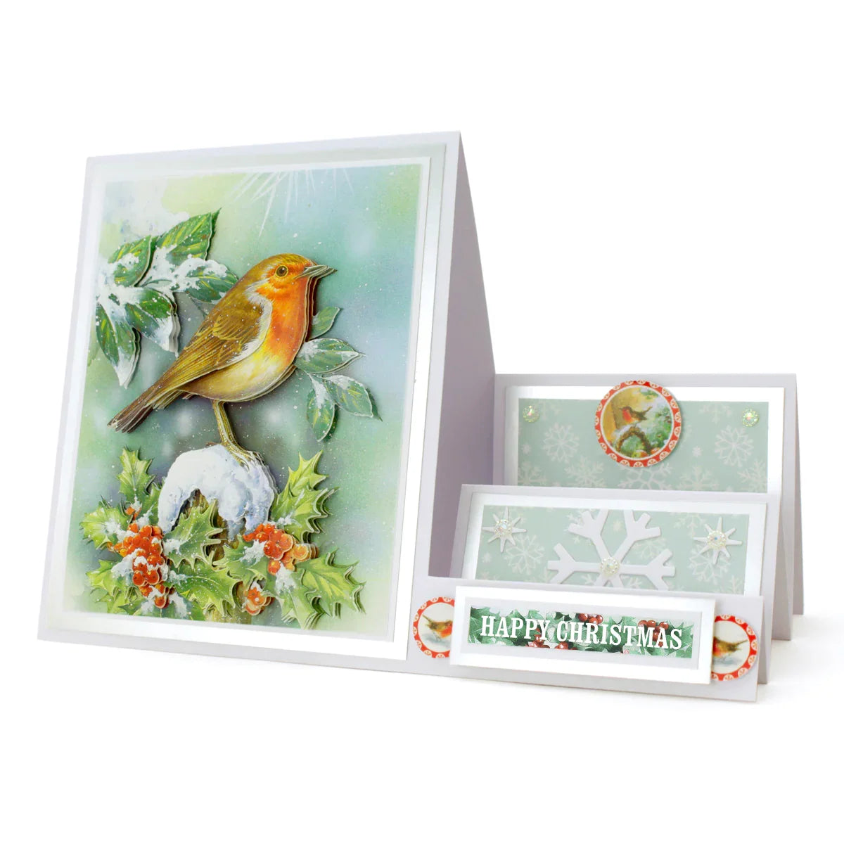 Die Cut Decoupage – Christmas Robin (Pack Of 3)-5