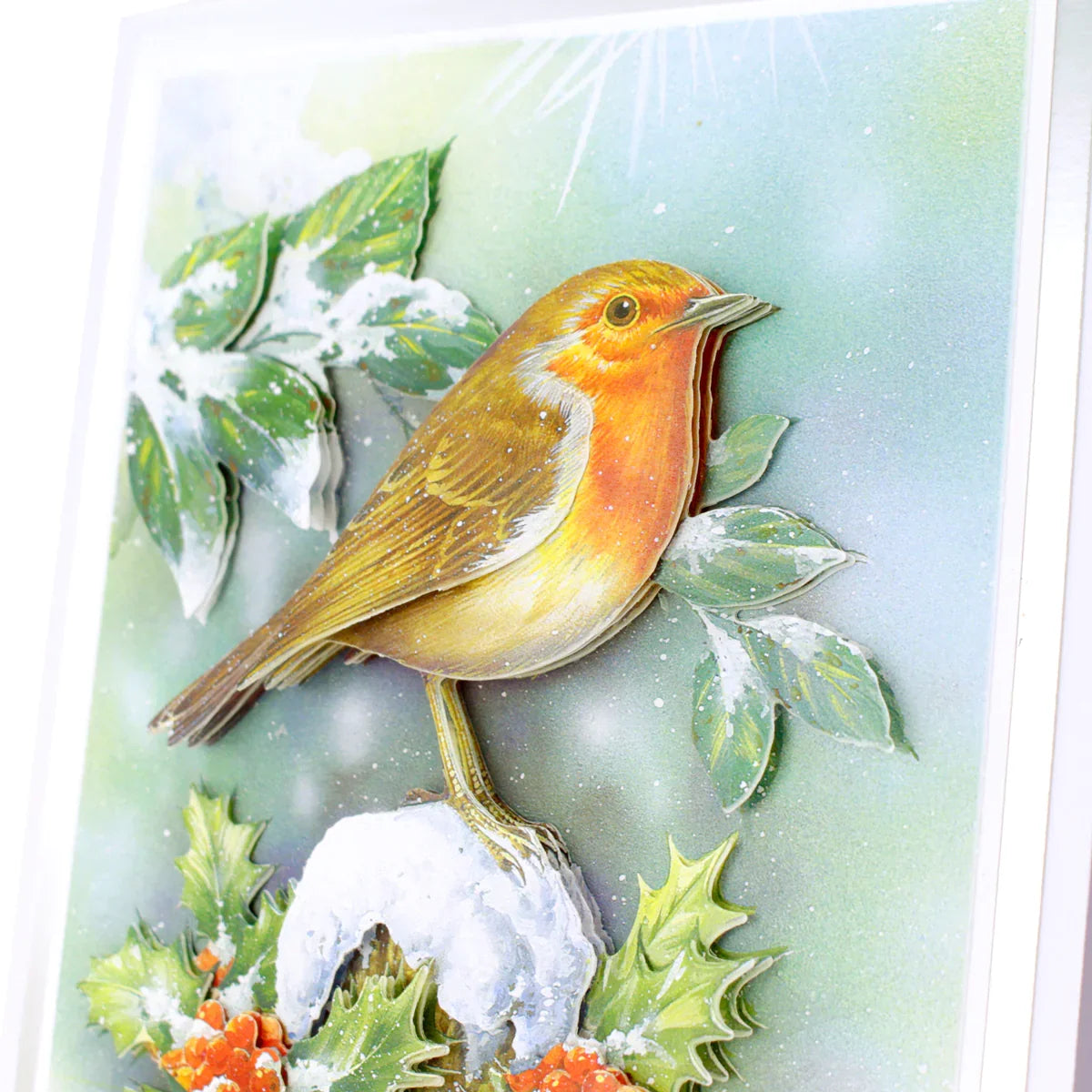 Die Cut Decoupage – Christmas Robin (Pack Of 3)-6