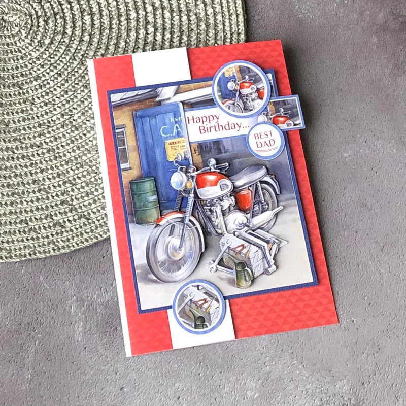 Die Cut Decoupage – Motorbike & Tools (Pack Of 3)-3
