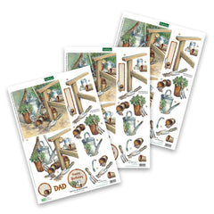 Die Cut Decoupage – Gardeners Corner (Pack Of 3)-1