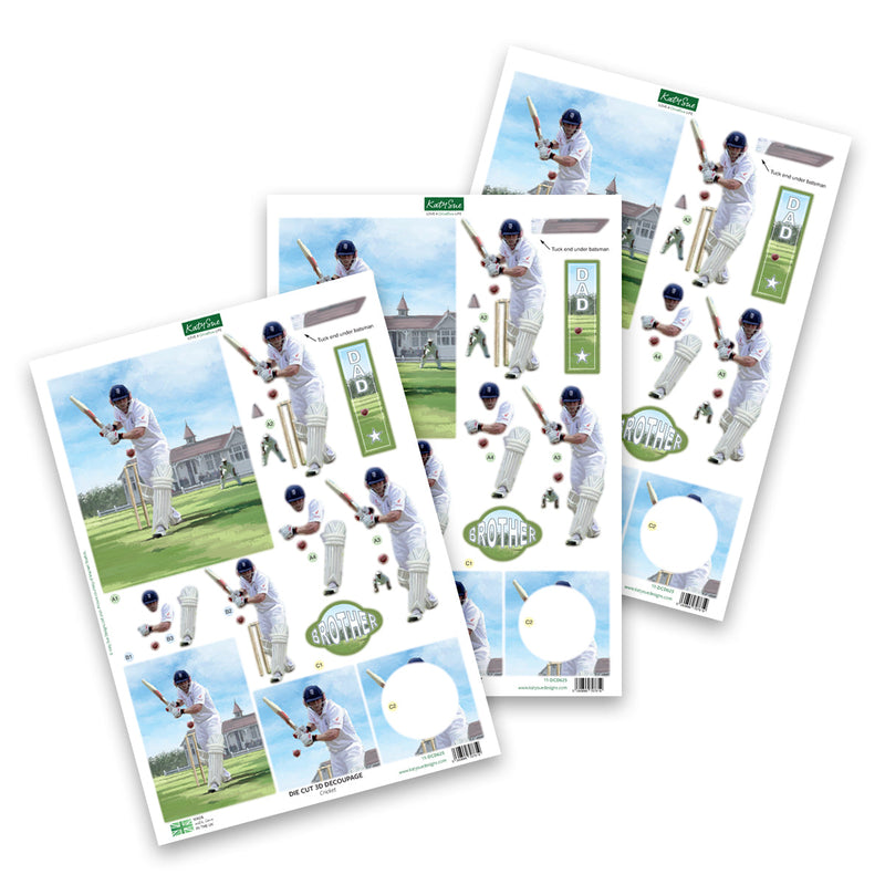 Die Cut Decoupage – Cricket (Pack Of 3)-1