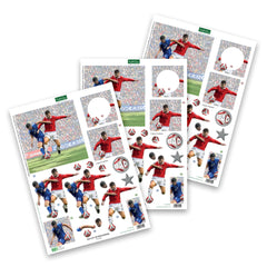 Decoupage troquelado – Fútbol (paquete de 3)-1