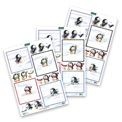 Die Cut Decoupage – Busy Penguins (Pack Of 3)-1