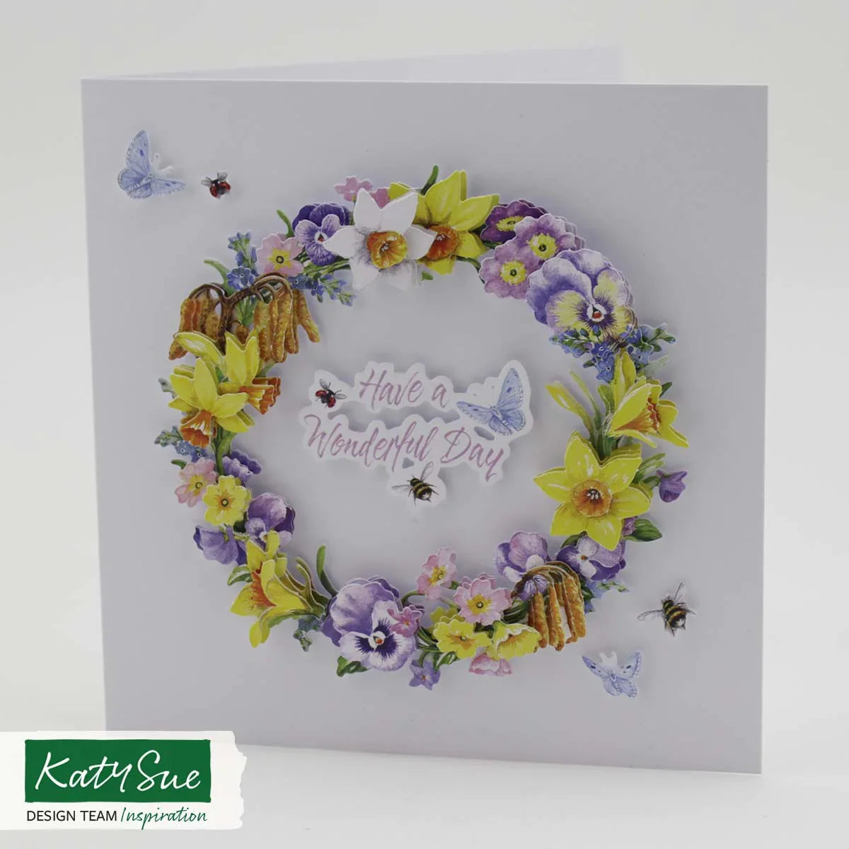 Die Cut Decoupage – Spring Wreath (Pack Of 3)-2
