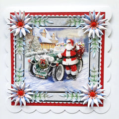 Die Cut Decoupage – Santa & Car (Pack Of 3)-2