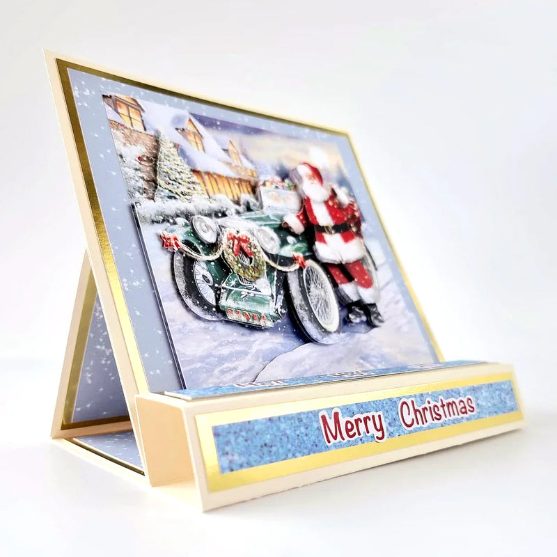 Die Cut Decoupage – Santa & Car (Pack Of 3)-3
