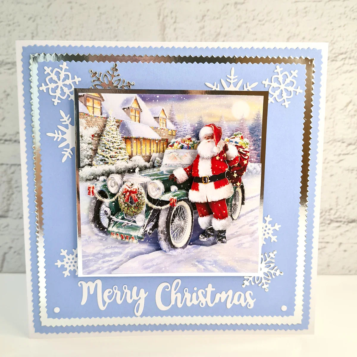 Die Cut Decoupage – Santa & Car (Pack Of 3)-4