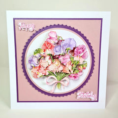 Decoupage troquelado – Guisantes de olor (paquete de 3)-6
