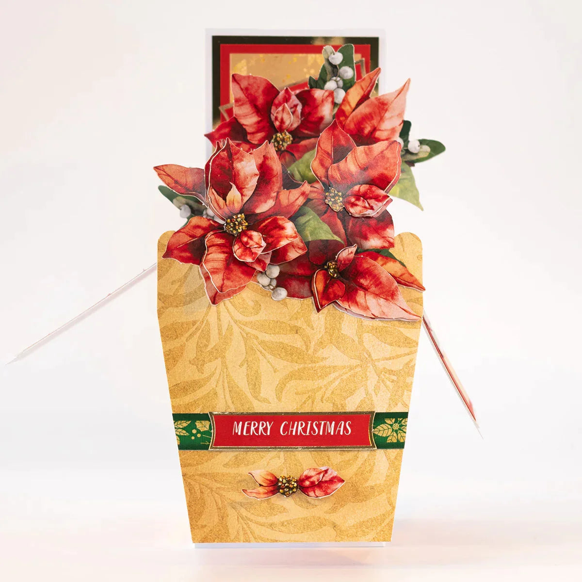 Die Cut Decoupage – Poinsettia and Christmas Tree (Pack Of 4)-5