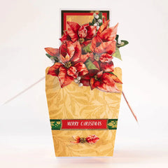 Die Cut Decoupage – Poinsettia and Christmas Tree (Pack Of 4)-5