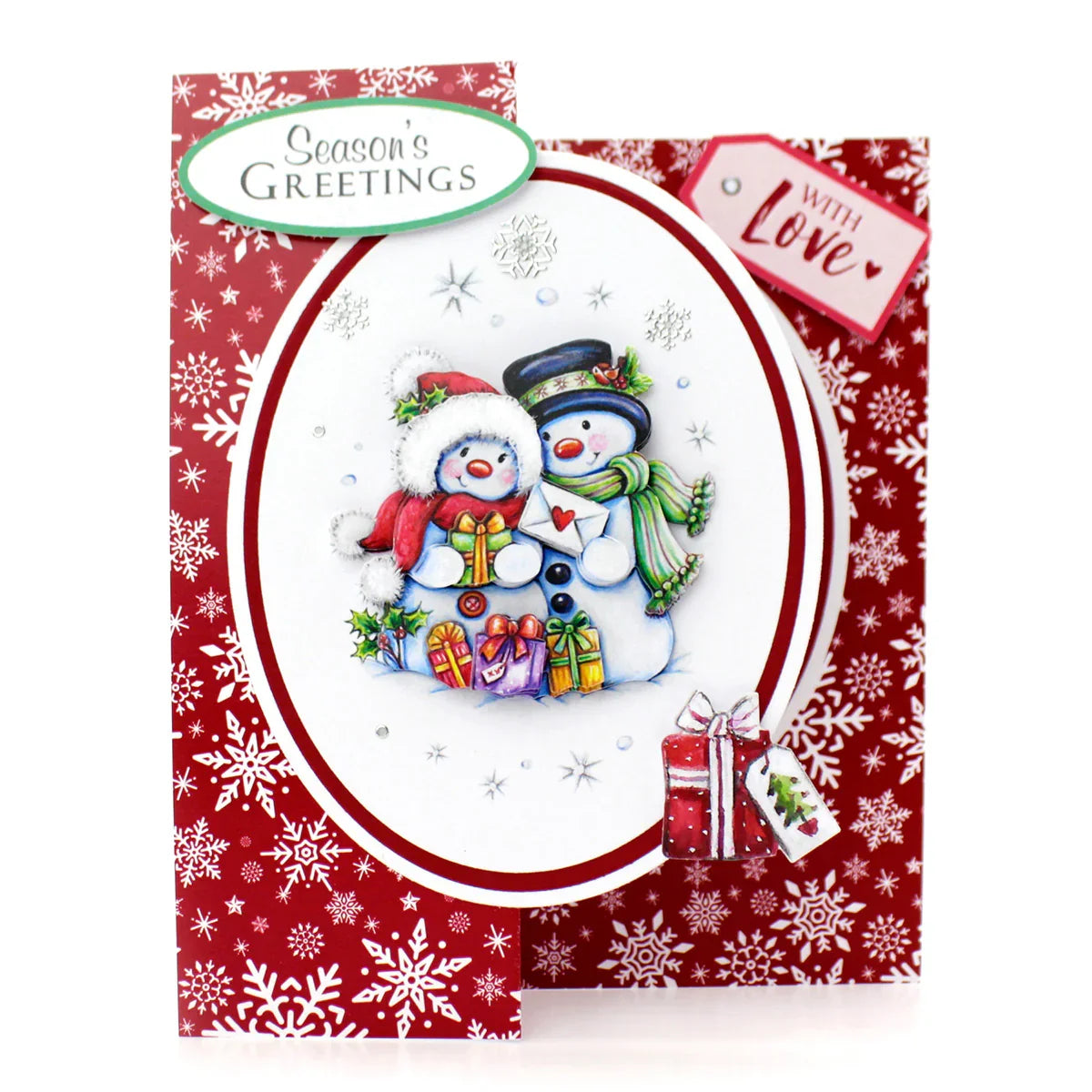 Die Cut Decoupage – Snowmen Scenes (pack of 12)-9