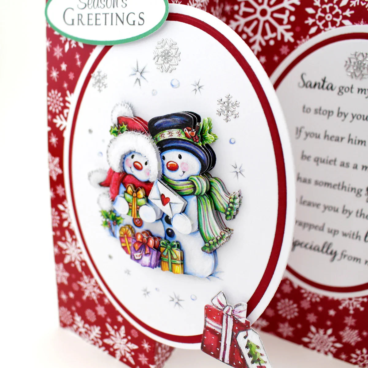 Die Cut Decoupage – Snowmen & Presents (pack of 3)-4