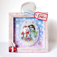 Die Cut Decoupage – Snowmen & Presents (pack of 3)-8