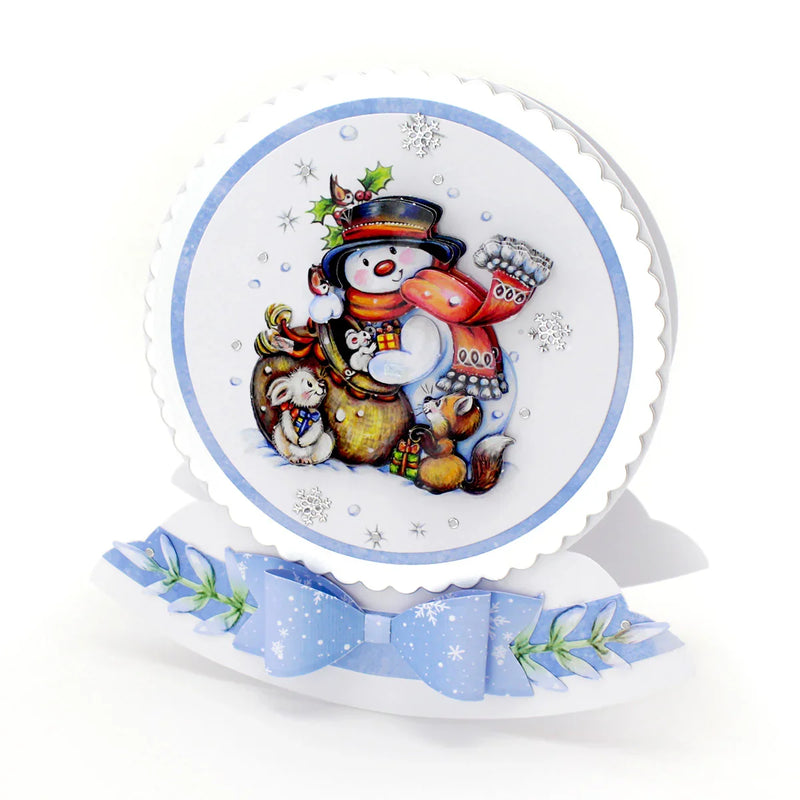 Découpage prédécoupé – Bonhommes de neige et amis des bois (lot de 3)-4