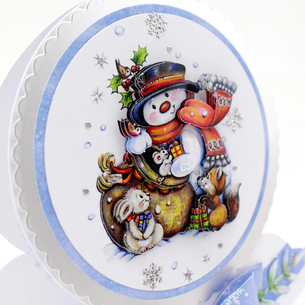 Découpage prédécoupé – Bonhommes de neige et amis des bois (lot de 3)-5
