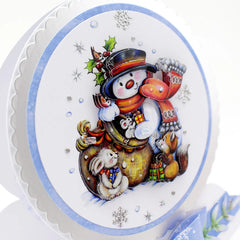 Découpage prédécoupé – Bonhommes de neige et amis des bois (lot de 3)-5