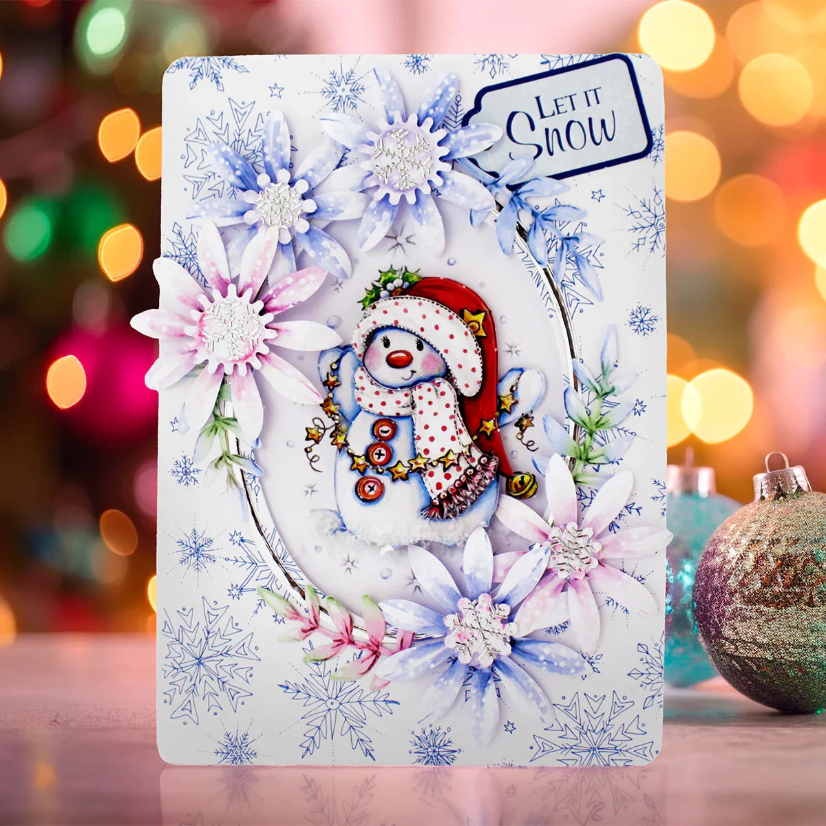 Die Cut Decoupage – Snowmen Scenes (pack of 12)-14