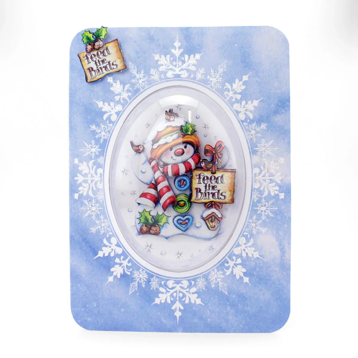 Die Cut Decoupage – Jolly Snowmen & Birds (pack of 3)-8